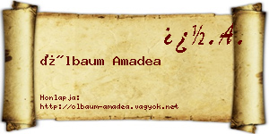 Ölbaum Amadea névjegykártya